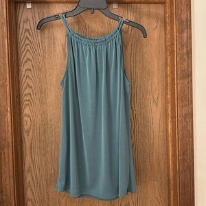 Turquoise sleeveless top